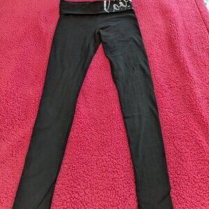 Victoria's Secret black Foldover leggings